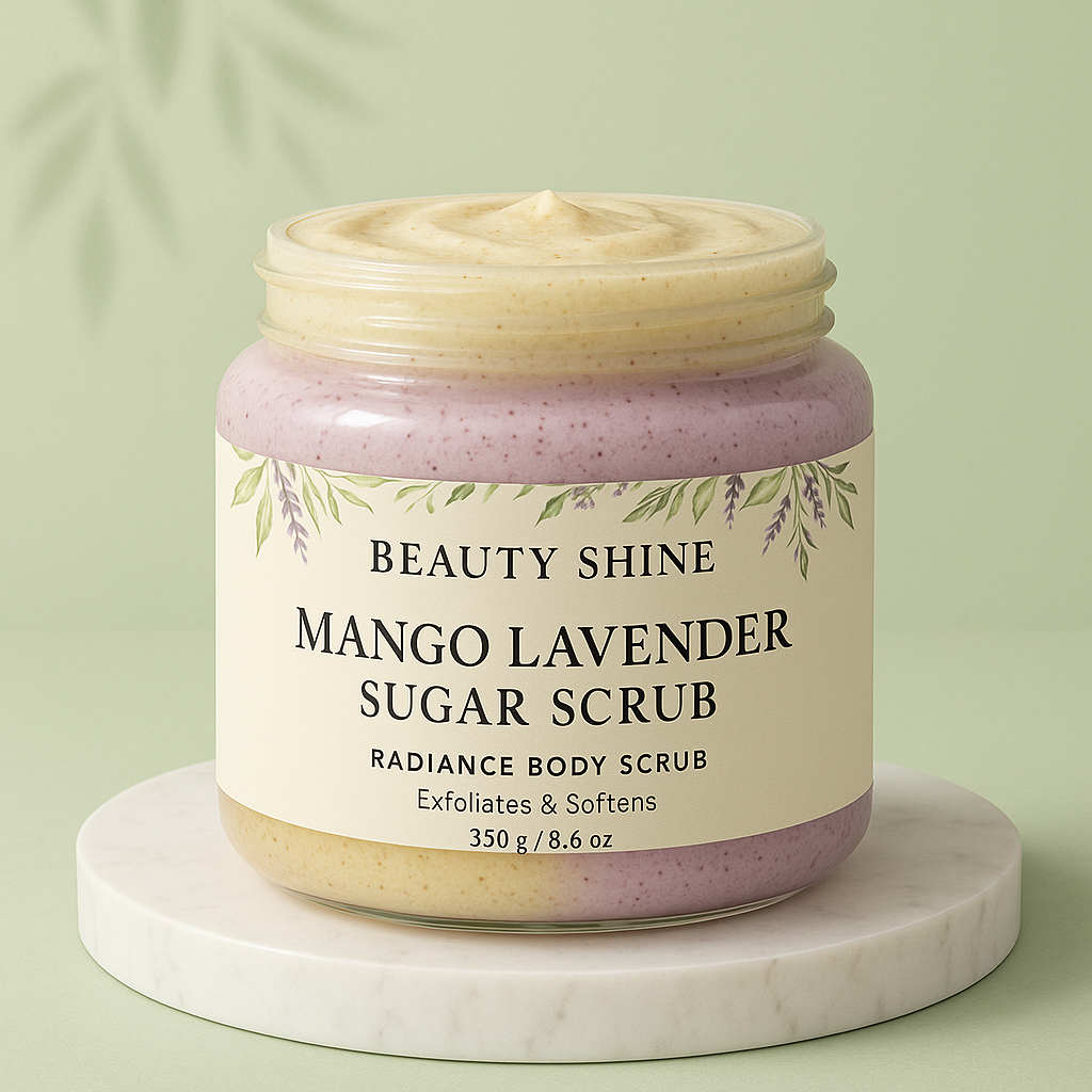 Beauty Shine Mango Lavender Body Sugar Scrub
