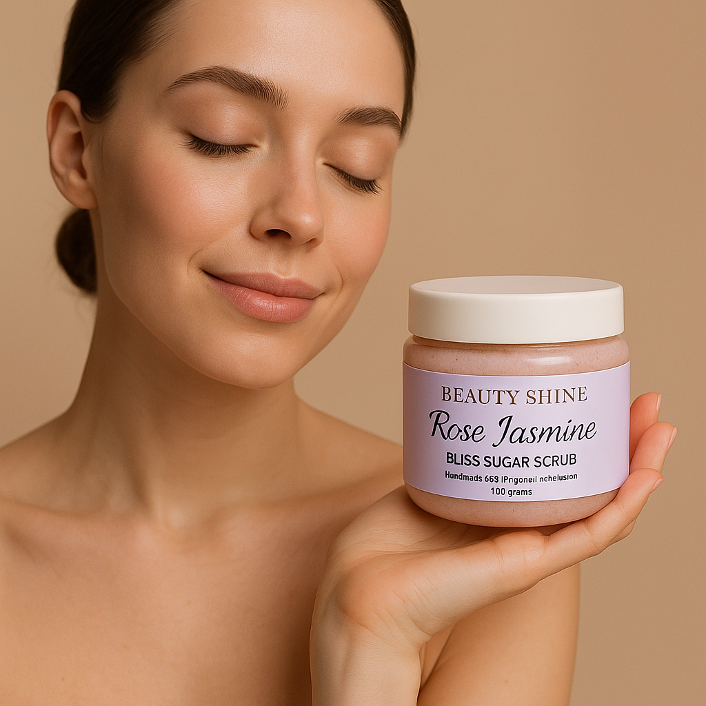 Beauty Shine Rose Jasmine Body Sugar Scrub