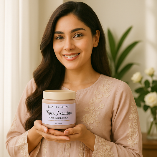 Beauty Shine Rose Jasmine Body Sugar Scrub