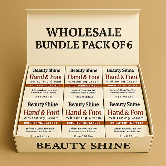 Beauty Shine – Hand & Foot Whitening Cream - Wholesale Bundle Pack OF (6)  (12)  (18)