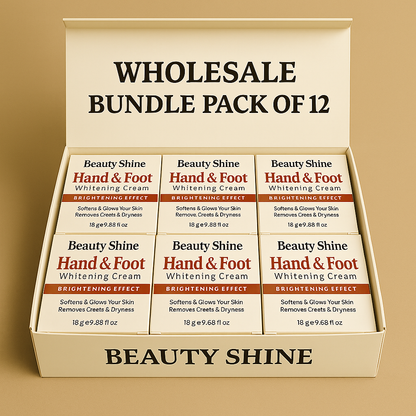 Beauty Shine – Hand & Foot Whitening Cream - Wholesale Bundle Pack OF (6)  (12)  (18)