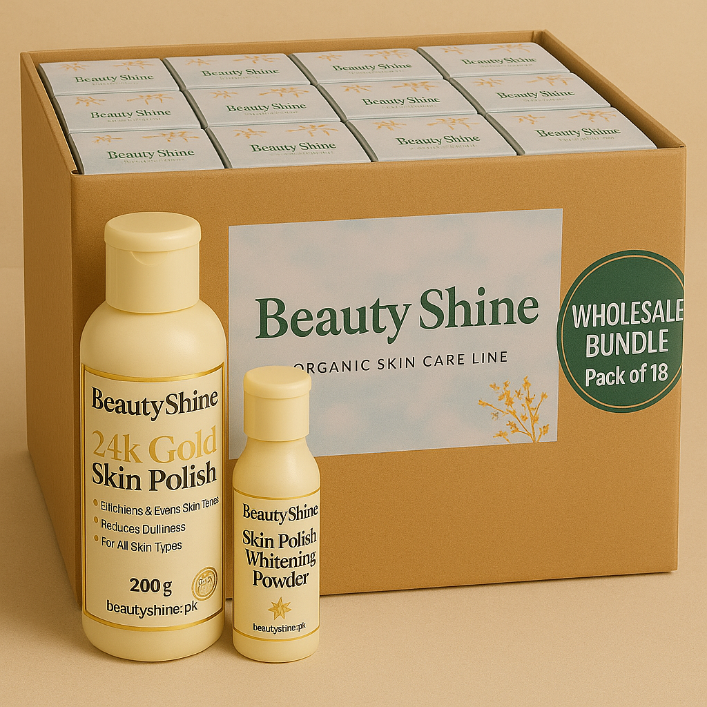 24K Gold Skin Polish & Whitening Powder Wholesale Bundles — Pack of  (6) • (12) • (18)