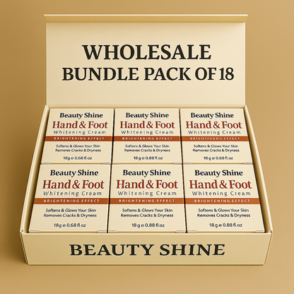 Beauty Shine – Hand & Foot Whitening Cream - Wholesale Bundle Pack OF (6)  (12)  (18)