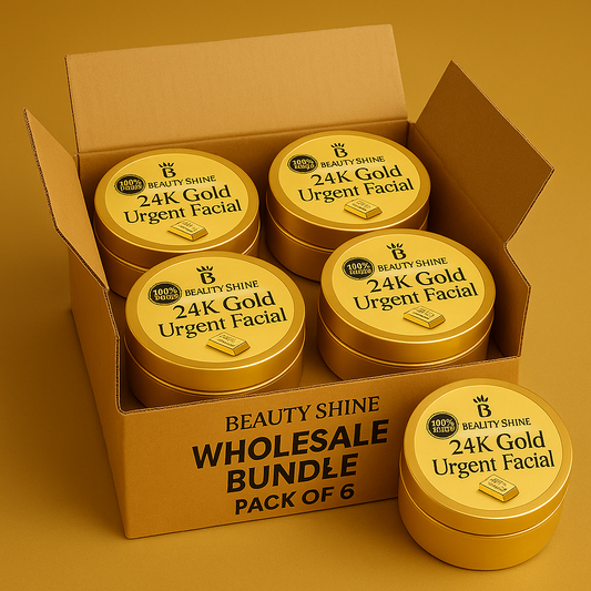 Beauty Shine 24K Gold Urgent Facial - Pack of (6) • (12) • (18)