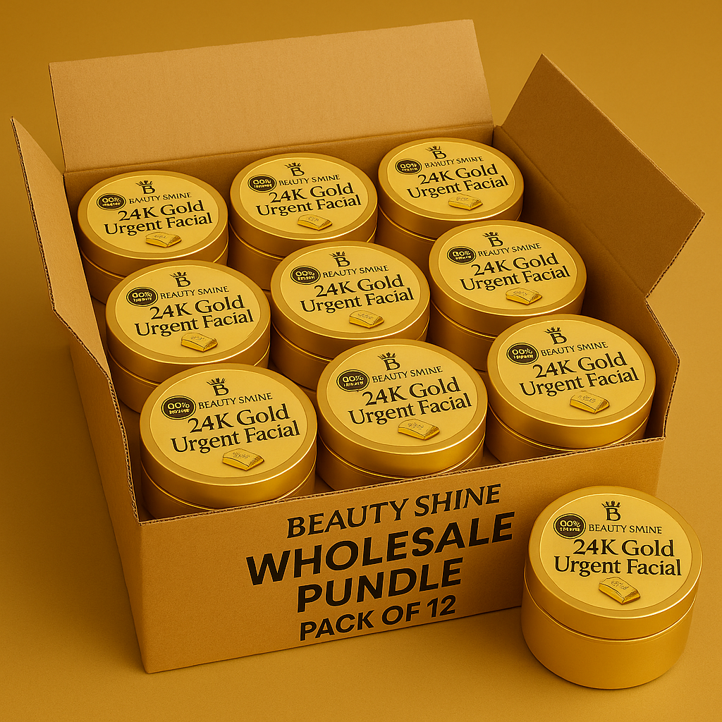 Beauty Shine 24K Gold Urgent Facial - Pack of (6) • (12) • (18)