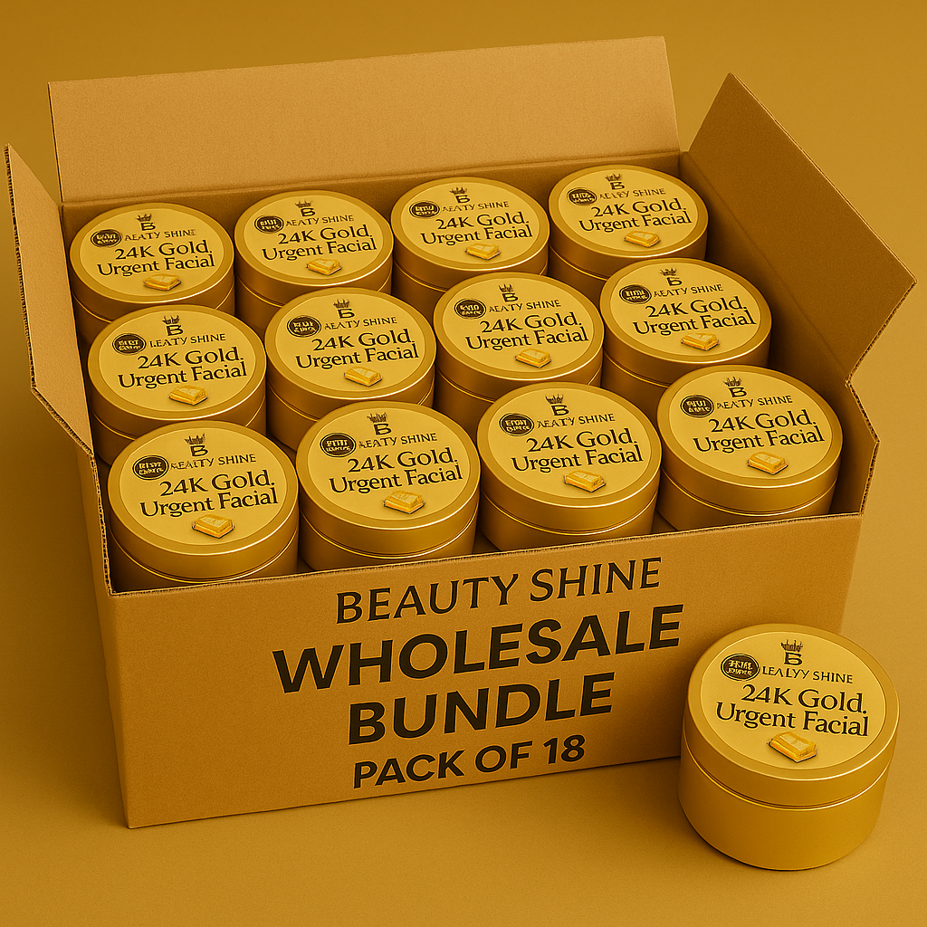 Beauty Shine 24K Gold Urgent Facial - Pack of (6) • (12) • (18)