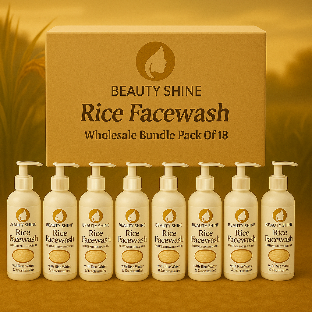 Beauty Shine Rice Facewash — Wholesale Bundles — Pack of (6) • (12) • (18)