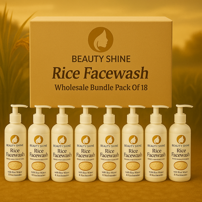 Beauty Shine Rice Facewash — Wholesale Bundles — Pack of (6) • (12) • (18)