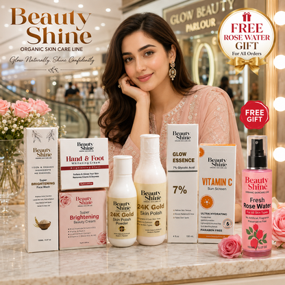 Beauty Shine 6-in-1 Skincare Bundle + FREE Rose Water 🎁