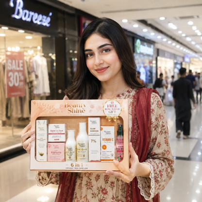Beauty Shine 6-in-1 Skincare Bundle + FREE Rose Water 🎁