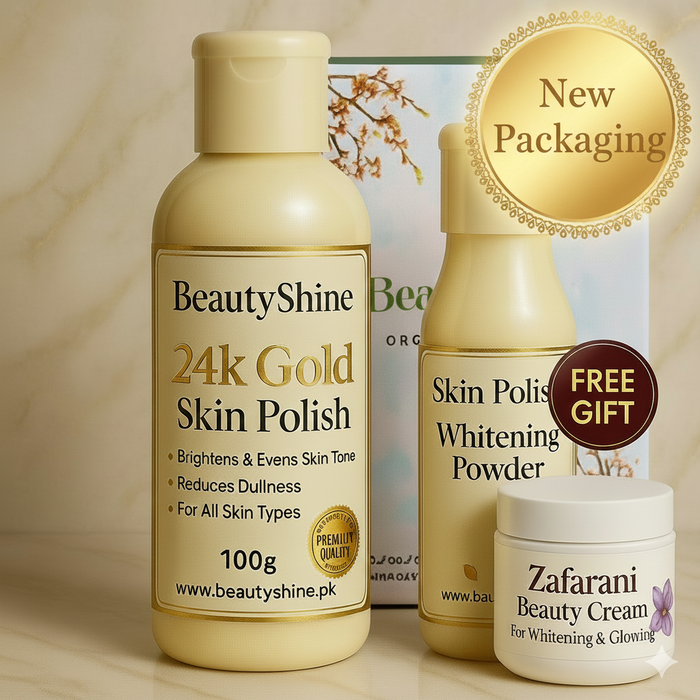 24k Gold Skin Polish + Zafrani Beauty Cream Free 🎁 With 100% Results